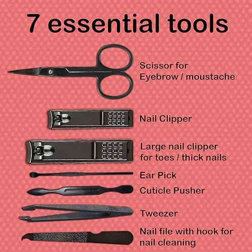 Manicure Set 8 In 1 - Christmas Stocking Stuffers for Men, Funny Christmas Gifts Box, Unique Womens Stocking Stuffers Teen Girls Boys Mom Dad Gift for Him Her Nail Clipper Kit Teenagers Wife Boyfriend