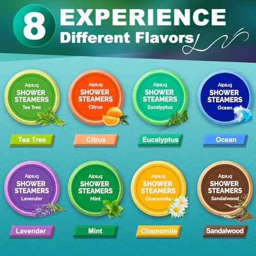 Shower Steamers for Men - 6 Pack Shower Bombs Aromatherapy with Essential Oils, Christmas Gifts for Men, Mens Stocking Stuffers, Relax Gifts for Dad Husband, White Elephant Gifts for Adults Useful
