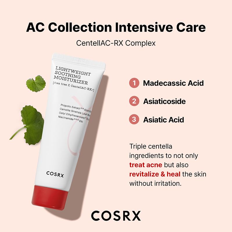 COSRX AC Collection Lightweight Soothing Moisturizer - Aloe Vera Extract 71.2% | 80ml / 2.70 fl. oz.