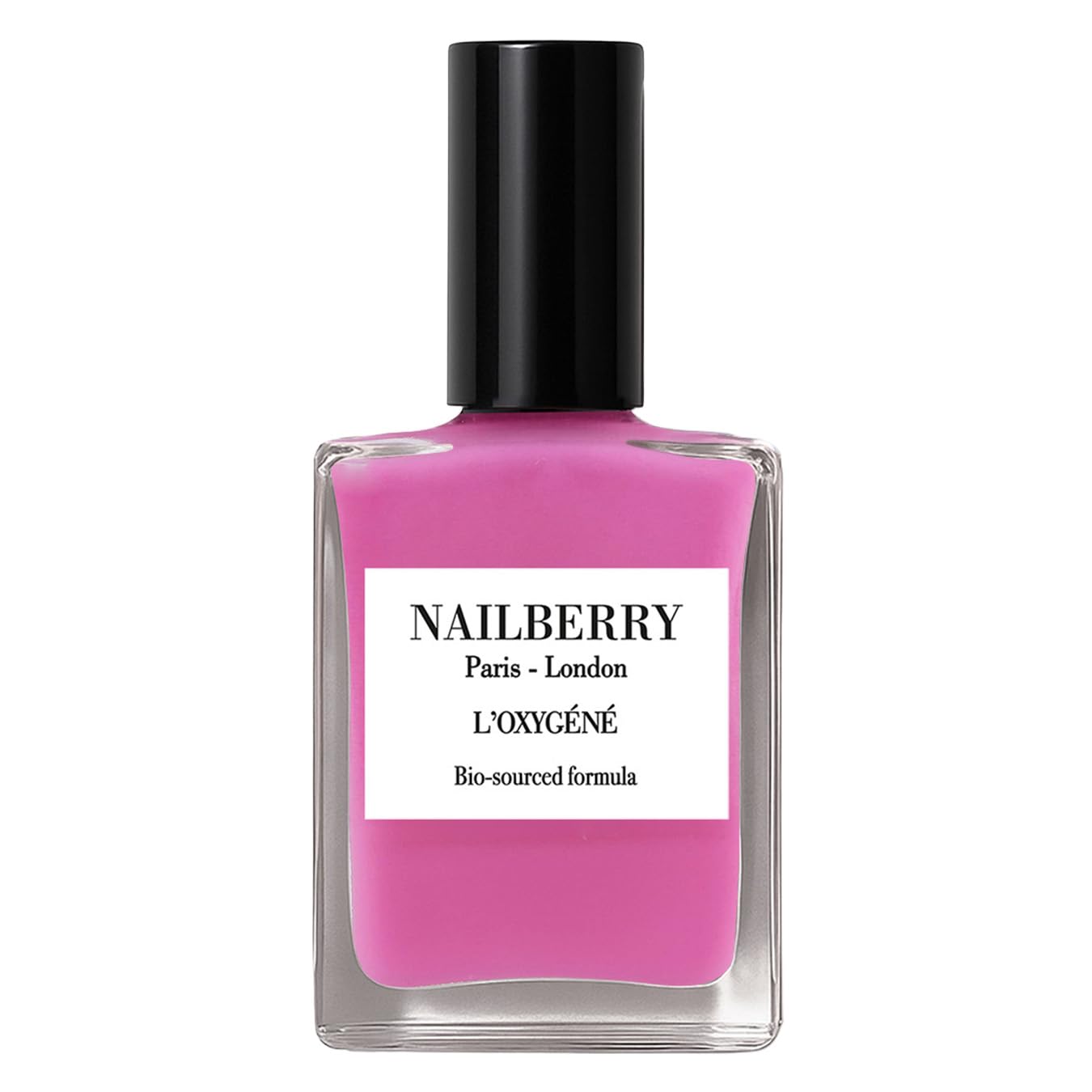 Nailberry L'Oxygéné Oxygenated Nail Lacquer | Pomegranate Juice | Juicy Pop Pink Semi-Sheer | UV Protected Long-Wear Nail Polish | 12-Free | Vegan | Certified Halal | Cruelty & Gluten Free | 15 ml