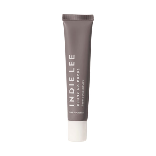 Indie Lee Bronzing Drops for Face & Body - Hydrating Face Makeup for a Sheer Glow - Liquid Bronzer & Highlighter with Niacinamide & Squalane - Universal Shade for All Skin Tones (0.67 Fl oz)