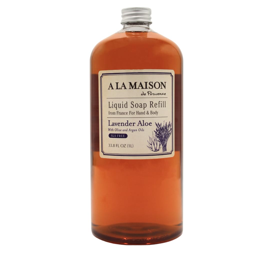 Lavender Aloe Natural Hand Wash - Biodegradable, Plant-Based & Vegan | 33.8 Fl Oz Refill