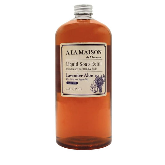 Lavender Aloe Natural Hand Wash - Biodegradable, Plant-Based & Vegan | 33.8 Fl Oz Refill