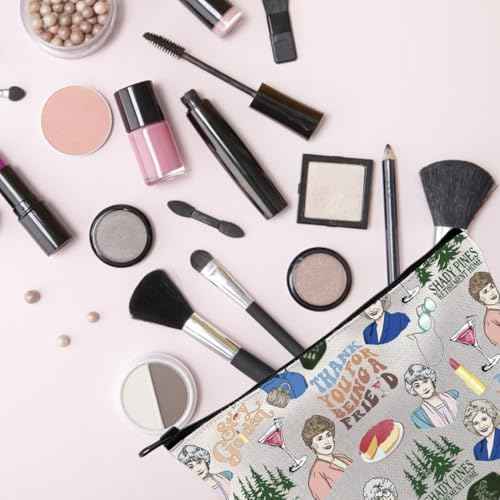 Sitcom Gift Golden TV Theme Makeup Bag Funny TV Bag For Friend Family BFF (Stay Golden)