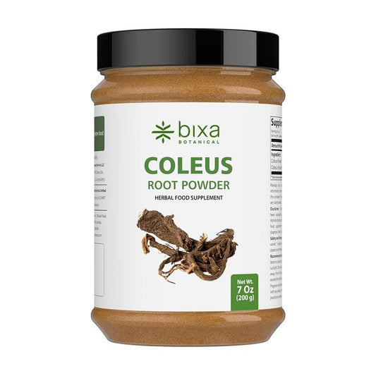 bixa BOTANICAL Coleus Forskohlii Root Powder | Forskolin-Rich Herb | 200 Grams / 7 OZ | Gluten Free, Steam Treated, Vegan, 100% Pure.