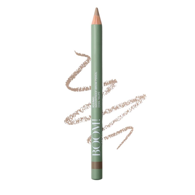 Iconic Waterpoof Brow Pencil- Waterproof, smudgeproof, all-day wear pencil enriched with Castor Seed Oil and Vitamin E, Cruetly-Free & Vegan, For Natural-looking Eyebrows Day to Night, Cool Taupe