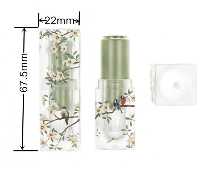 CTKcom 3.5ml Lip Balm Tubes Lipstick Tubes Spring Themed Empty Plastic Lip Tube 3D Pritned Flower Bird Refillable Container for DIY Homemade Lipstick Lip Balm Cosmetic Makeup,8 Pack