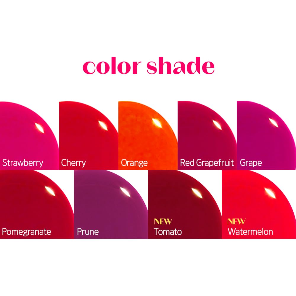 ETUDE Dear Darling Water Tint 3 Color Set, Strawberry Ade, Cherry Ade, Red Grapefruit Ade, Lip and Cheek Stain Trio, Korean Water Blush Tint, K-Beauty Makeup, 9g x 3