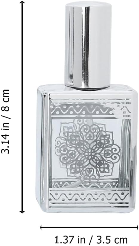 4-Pack Small Perfume Spray Bottles - Refillable Glass Atomizer, Leakproof Mini Fragrance Containers for Travel | 3.14 Inch
