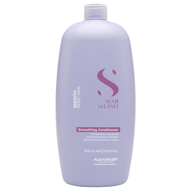 ALFAPARF MILANO Semi di Lino Smooth Conditioner for Frizzy and Rebel Hair - Detangles Hair - Controls Frizz - Straightens and Hydrates Unruly Hair, 33.8 fl. oz.
