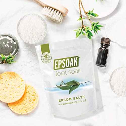 Tea Tree Oil Foot Soak with Epsoak Epsom Salt - 2 Pound Value Bag - Made in The USA
