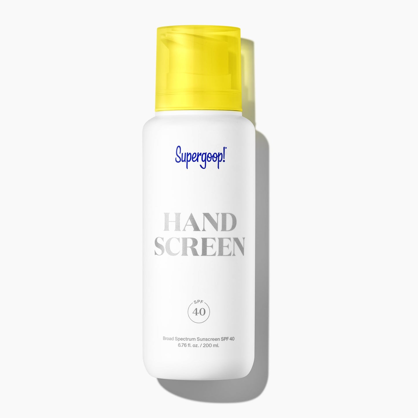 Supergoop! Handscreen SPF 40, 6.76 fl oz - Preventative, SPF Hand Cream For Dry Cracked Hands - Fast-Absorbing, Clean ingredients, Non-Greasy Formula - With Sea Buckthorn, Antioxidants & Natural Oils