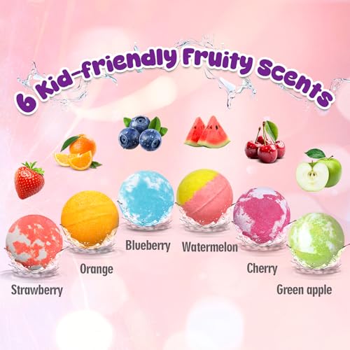 Bath Bombs for Kids Girls with Surprise Toys Inside, Unicorn Bath Bombs with Jewelry Toys Gifts for Girls 3 4 5 6 7 8 Years Old Birthday Christmas, Handmade Bubble Fizzies Bath Ball (Package May Vary)