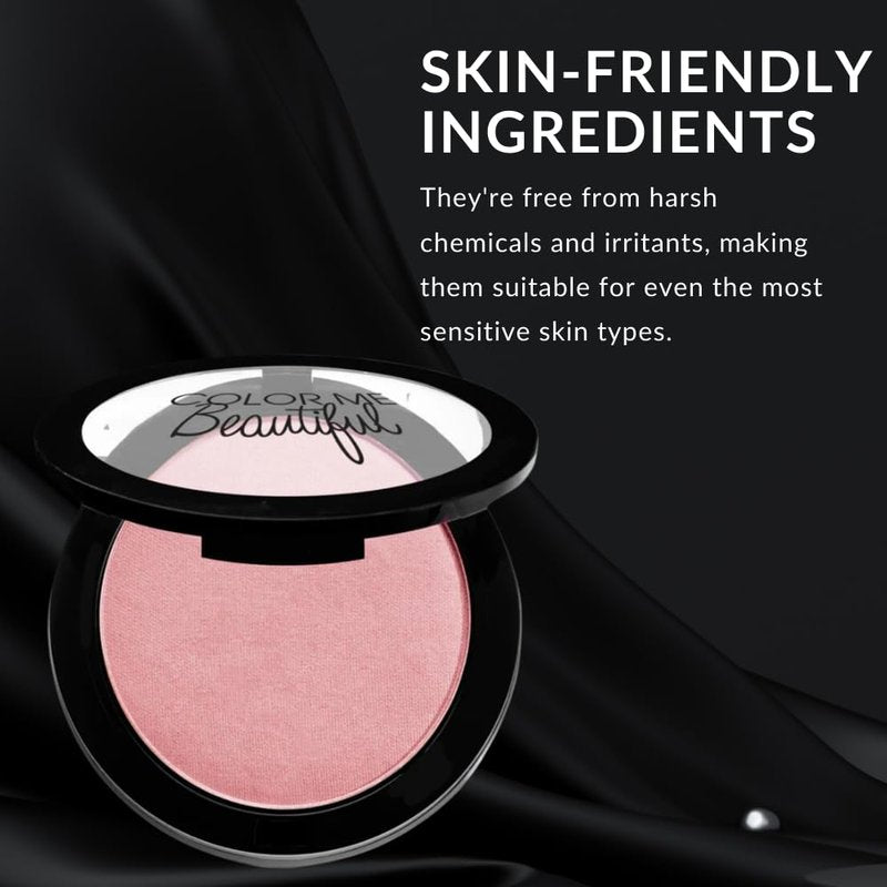 Color Me Beautiful Pressed Powder Blush - Buildable Coverage for Flawless Complexion | Makeup Essential