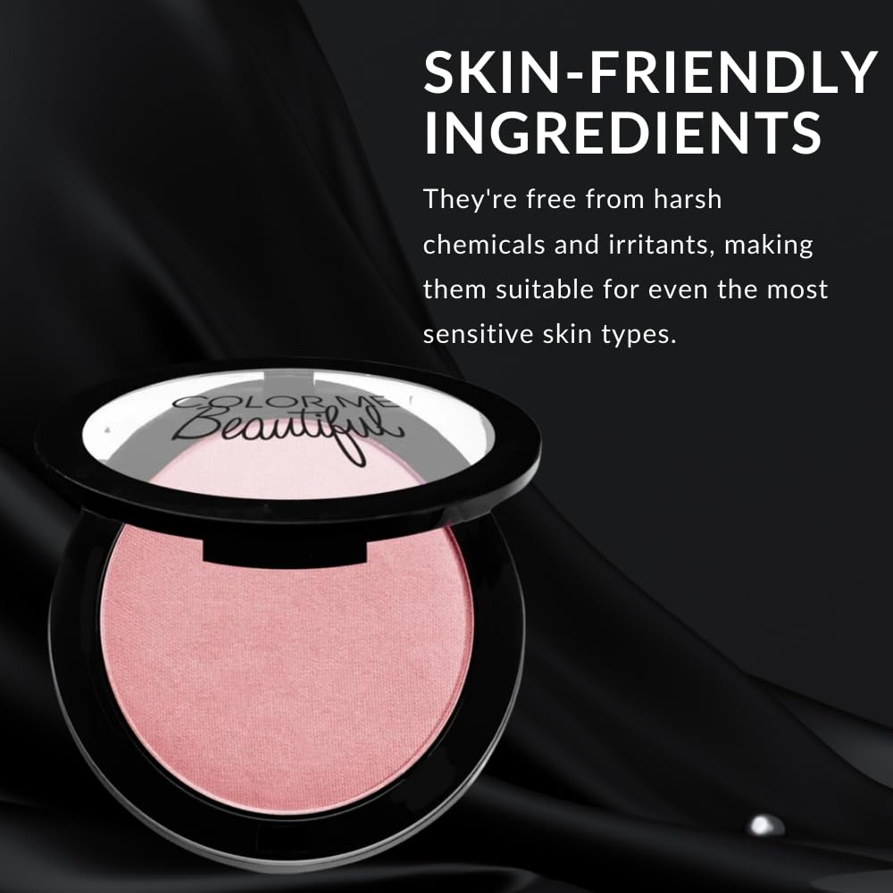 Color Pro Blush by Color Me Beautiful, Pressed Powder Blush with Buildable Coverage, Complexion Enhancing Makeup
