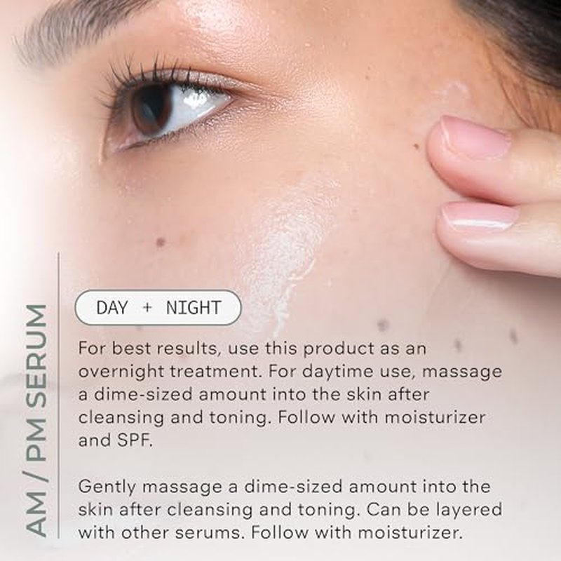 COSMEDIX Reboot Overnight Face Serum with Hydration Complex - Lightweight Anti-Aging Probiotic-Packed Facial Serum for Fine Lines, Wrinkles & Uneven Skin - Moisturizing Night Serum for All Skin Type
