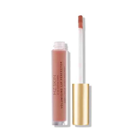 MZ SKIN Volumizing Lip Perfector | Plumping & Hydrating Lip Gloss with Peptides and Caffeine for Fuller, Smoother Lips, 3 mL / .10 oz