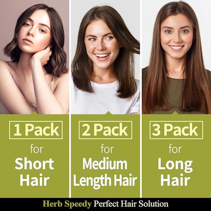 Dongsung Herb Speedy Color Cream(Deep Brown, 3Pack) Korean Herbal Vegan Hair Dye PPD-Free Ammonia-Free Hypoallergenic 100% Gray Coverage, Odorless, Dermatologically Tested, Quick 20-Minute Application