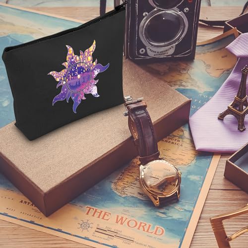 CMNIM Princess Sun Symbol Makeup Bag Princess Fans Gift Princess Fairy Tale Story Lover Inspired Fairy Tale Cosmetic Bag