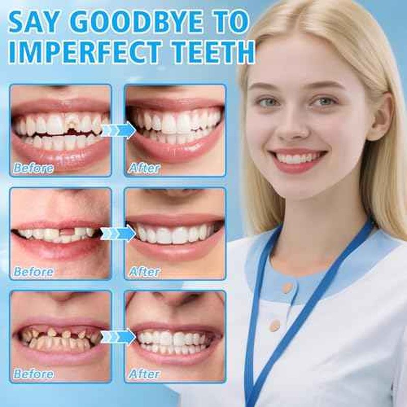 Tooth Repair Kit, Moldable False Teeth Beads, for Missing, Broken Temporary Thermoplastic Beads, Comfortable DIY at Home Use