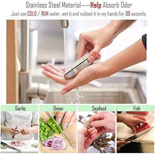 Hand and Nail Brush cleaner,Stainless Steel Soap, fingernail toe Cleaning Scrubbing Brushes & Help Eliminating Smells Absorb Odor (1 PCS)