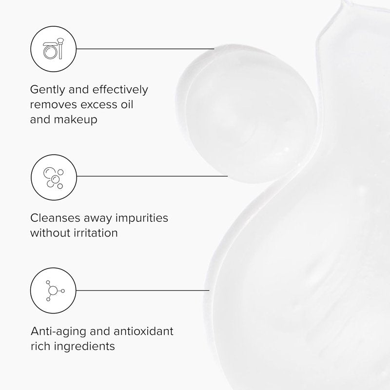 DRMTLGY Essential Facial Cleanser – Gentle Foaming Face Wash with Peptides, Niacinamide & Hyaluronic Acid – Hydrating, Sulfate-Free, All Skin Types, 6.9 fl oz