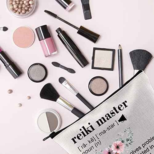 TSOTMO Reiki Master Gift Reiki Healing Teacher Appreciation Gift Zipper Pouch Makeup Bag (Solves reki master)