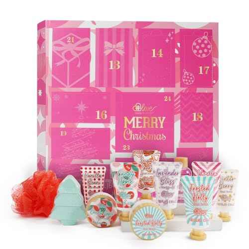 Advent Calendar 2025 Christmas Holiday Gifts for Women 12 Days Beauty Countdown Calendar 2025 Xmas Gifts Set 12pcs Spa Hand Cream Gifts Sets for Women with Hand Lotion Body Lotion Bath Sets Pamper Kit