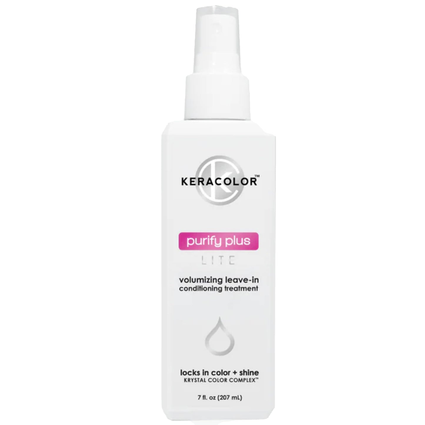 Keracolor Purify Plus Lite Leave-In Conditioning Treatment for Fine to Medium Hair, Detangling, Neutralizes Hard Minerals, Color-Safe, 7 Fl Oz