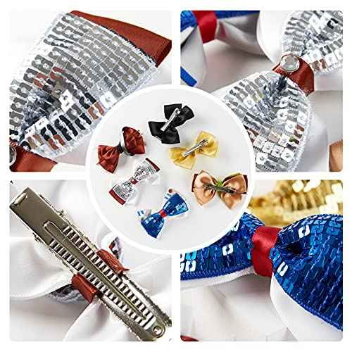 Little Girls Hair Bow Clips 6pc Wars Birthday Party Halloween Hair Accessories 4 Inch