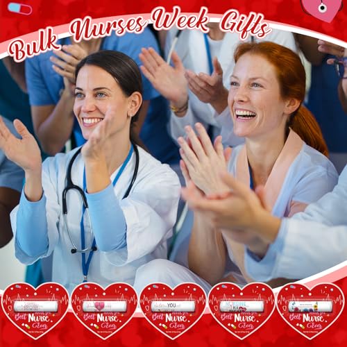 60 Pack Nurses Appreciation Gifts Bulk Lip Balms Christmas Hospital Staff Team Thank You Gifts Best Nurse Ever Fall Thanksgiving Xmas Appreciation Party Favors for Coworkers Midwife Women Presents