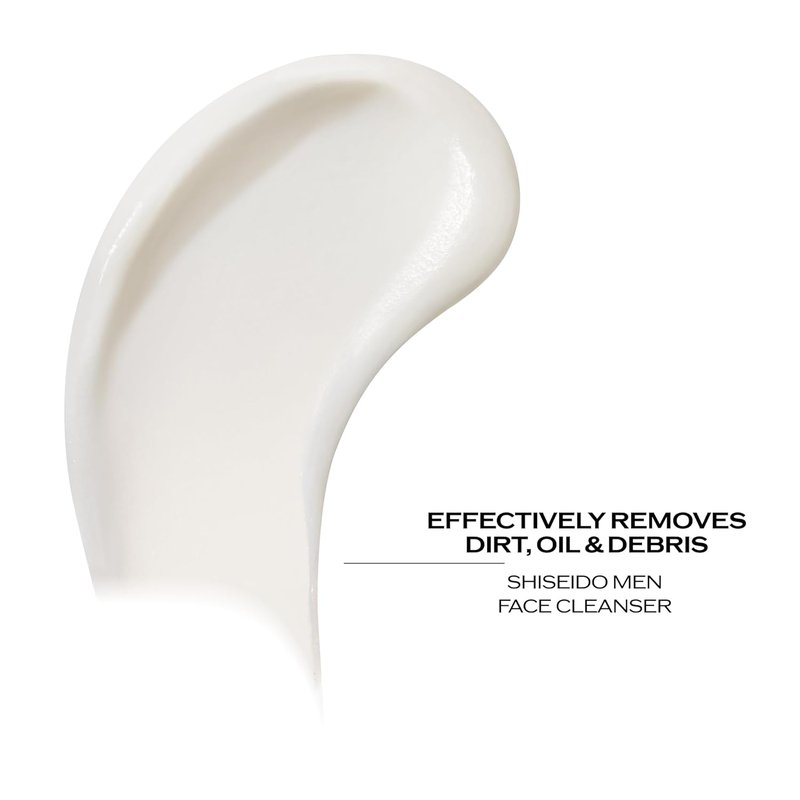 Shiseido Men's Cleanse & Moisturize Set | Face Cleanser, Revitalizer Cream & Eye Cream - 125mL, 50mL, 5mL