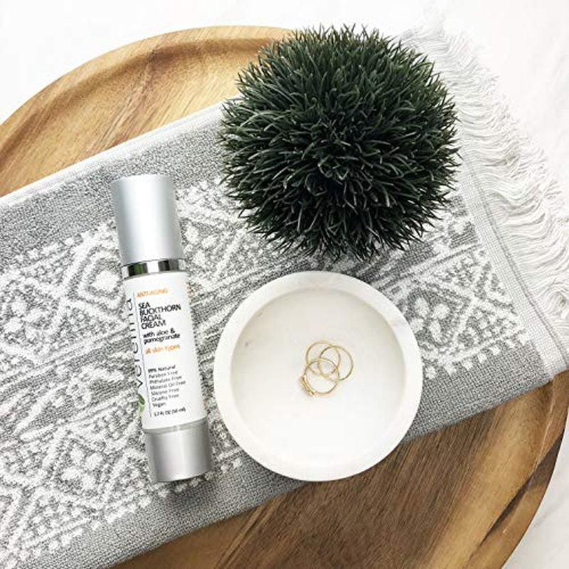 Verefina | Sea Buckthorn Anti-Aging Facial Cream | 99% Natural | Paraben Free | Pthalate Free | Mineral Oil Free | Silicone Free | Cruelty Free | Vegan | 1.7 oz | All Skin Types | For Sensitive Skin