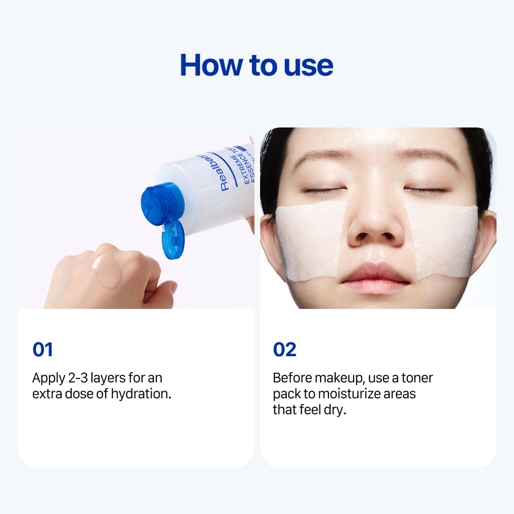 Real Barrier | Extreme Essence Toner | Hyaluronic Acid Panthenol Ceramide Face Moisturizer for Sensitive Dry Skin | Soothing & Hydrating Moisturizing Toner Face | Korean Skin Care | 6.76 fl oz (200ml)
