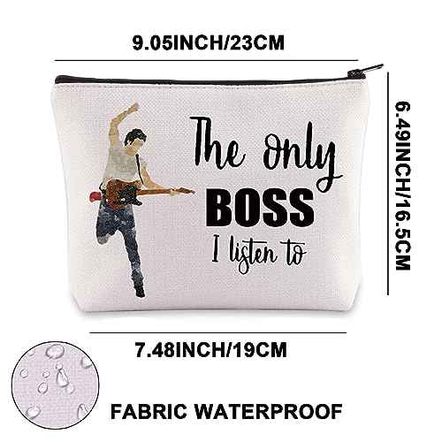 JNIAP Singer Fans Cosmetic Makeup Bag Rock Music Lover Gifts The Only Boss I Listen To Music Zipper Pouch Bag Singer Merchandise (the only boss)