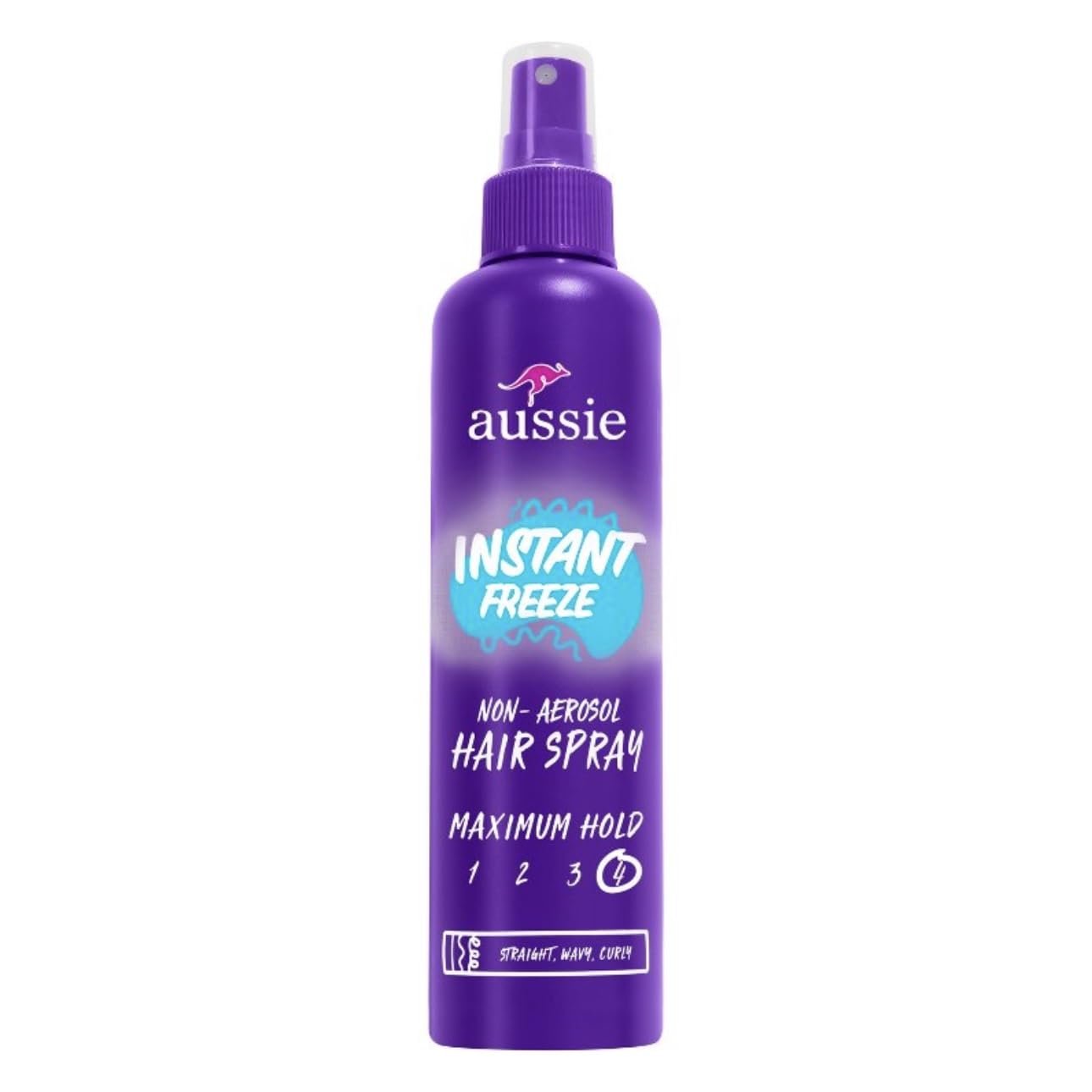 Aussie Instant Freeze Non-Aerosol Hairspray 8.5 Oz (Pack of 3)