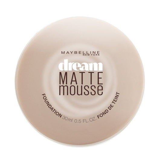 Maybelline New York Dream Matte Mousse Foundation Makeup, Porcelain Ivory, 0.5 Fl Oz (Pack of 2)