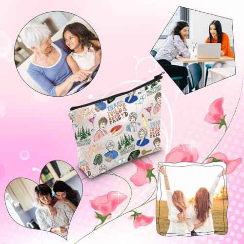 Sitcom Gift Golden TV Theme Makeup Bag Funny TV Bag For Friend Family BFF (Stay Golden)