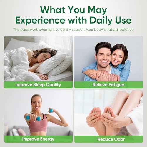 Natural Cleansing Foot Pads - Premium Foot Care - Relieves Stress and Fatigue - Improves Sleep and Supports Body Cleansing - 30 Pads