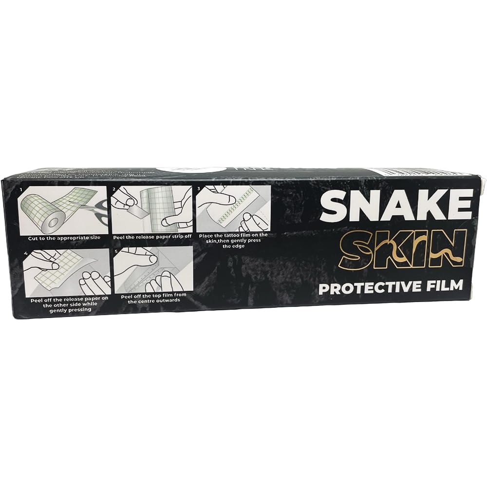8 Inch x 8 Yards Matte Second Skin Tattoo Cover Up Roll - Waterproof Aftercare Bandages, Skin Barrier Film for Tattoo Care, Wound Healing & Shower Protection