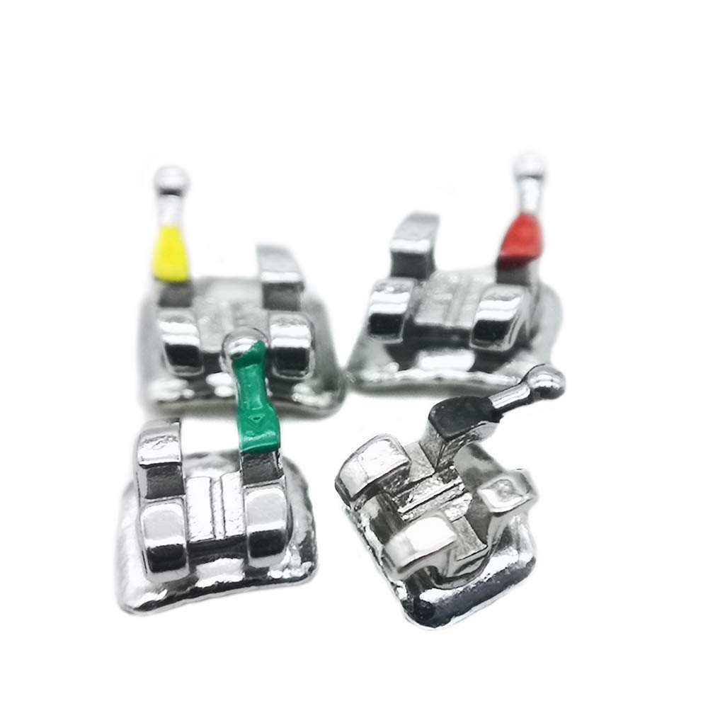 Braces Kit - 200pcs/Box Bondable Metal Brackets For Teeth 0.022 Slot With 3 Hook (Standard MBT)