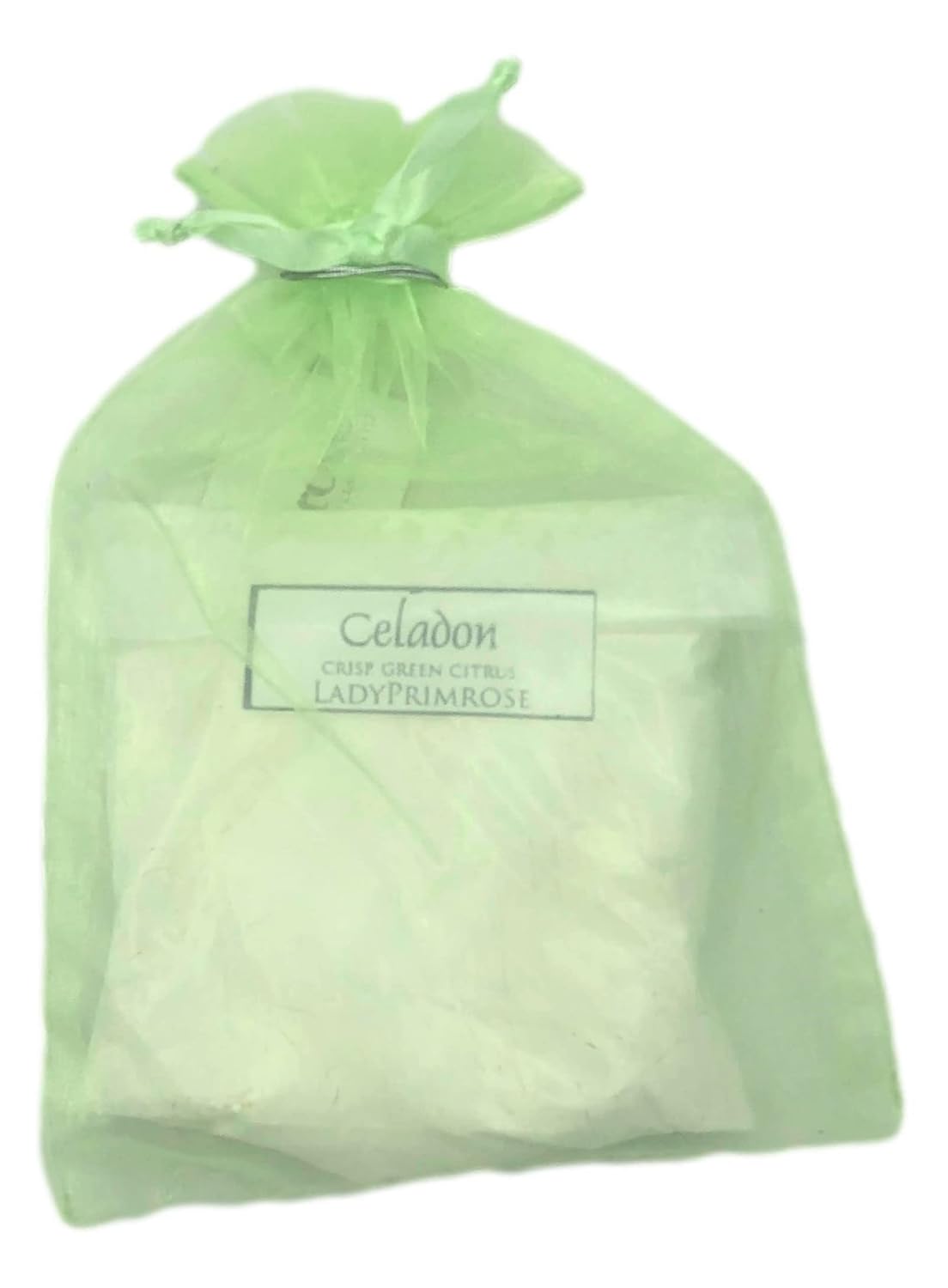Celadon Dusting Silk Pouch - Elegant Lady Primrose Design for Makeup & Accessories