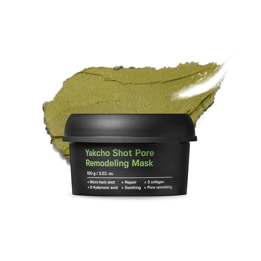 SUNGBOON EDITOR Yakcho Shot Pore Remodeling Mask, Clay Mask for Pores, Blackheand Remover, Korean Face Mask, Exfoliating Face Mask for Oily Skin, Korean Skin Care, 3.52 oz.