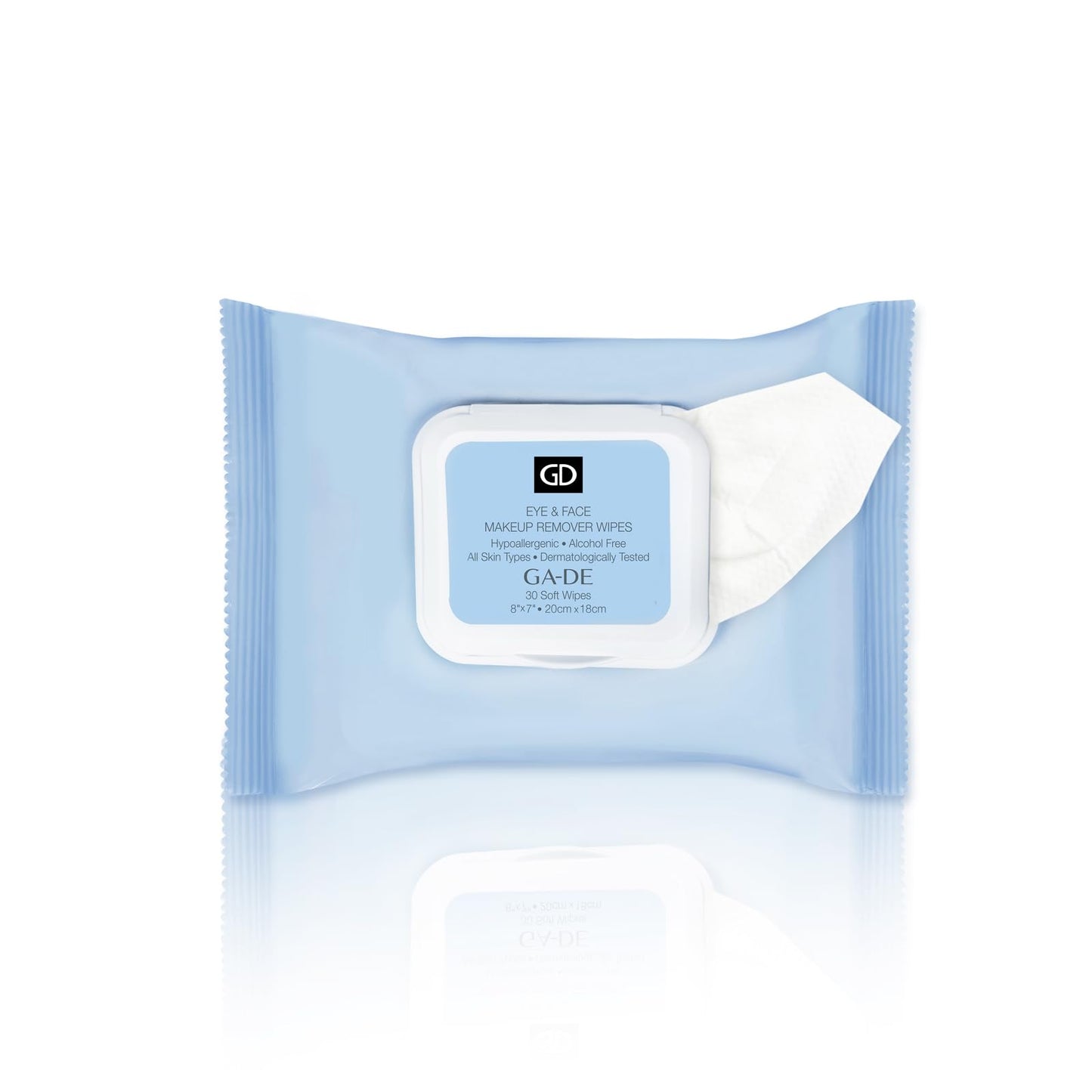 GA-DE Eye and Face Makeup Remover Wipes - Ultra Soft Face Wipes - with Aloe Vera, Chamomile, Vitamins B5 and E for Nurtured, Clean Skin - 30 Count