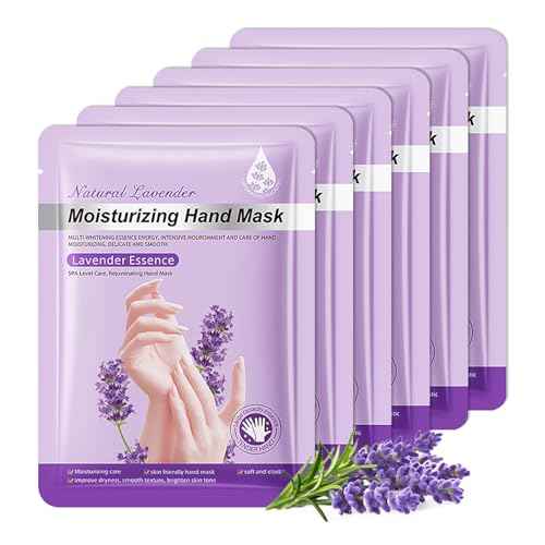 6 Pairs Hand Masks Moisturizing Gloves, Hydrating Hand Mask Moisturizer Gloves Care for Dry Cracked Hands, Smooth Long Lasting Soft Firming Hand Mask Gift Set for Men Women£¨A
