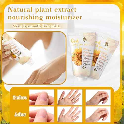 50 Pack Christian Hand Lotion Bulk Gifts for Women Christmas Stocking Stuffers Bible Mini Travel Hand Lotion for Women Church Appreciation(Rustic)