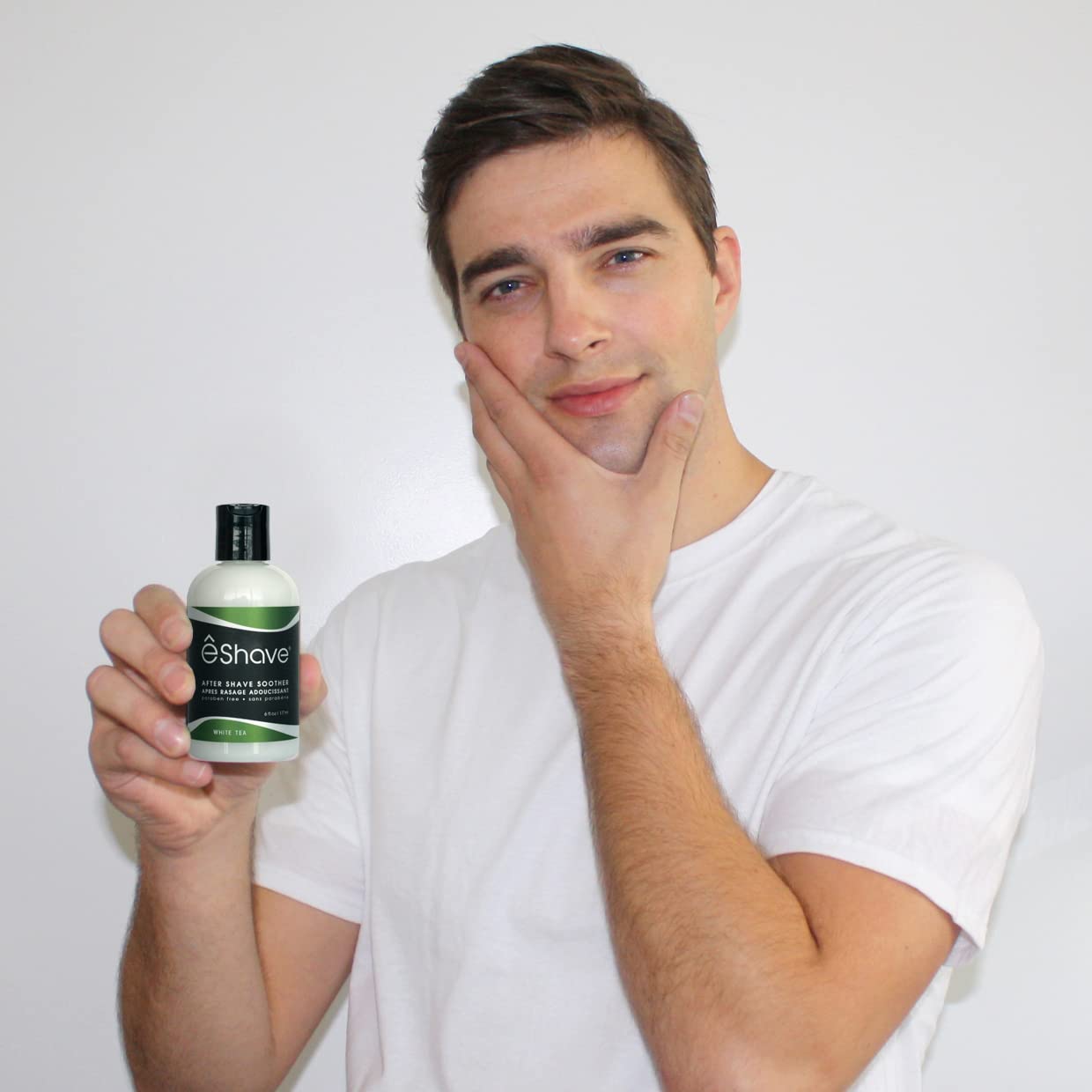 eShave Luxury After Shave Balm for Men - Soothing After Shave Lotion with Calming White Tea | 6 oz All-Natural Vegan Formula