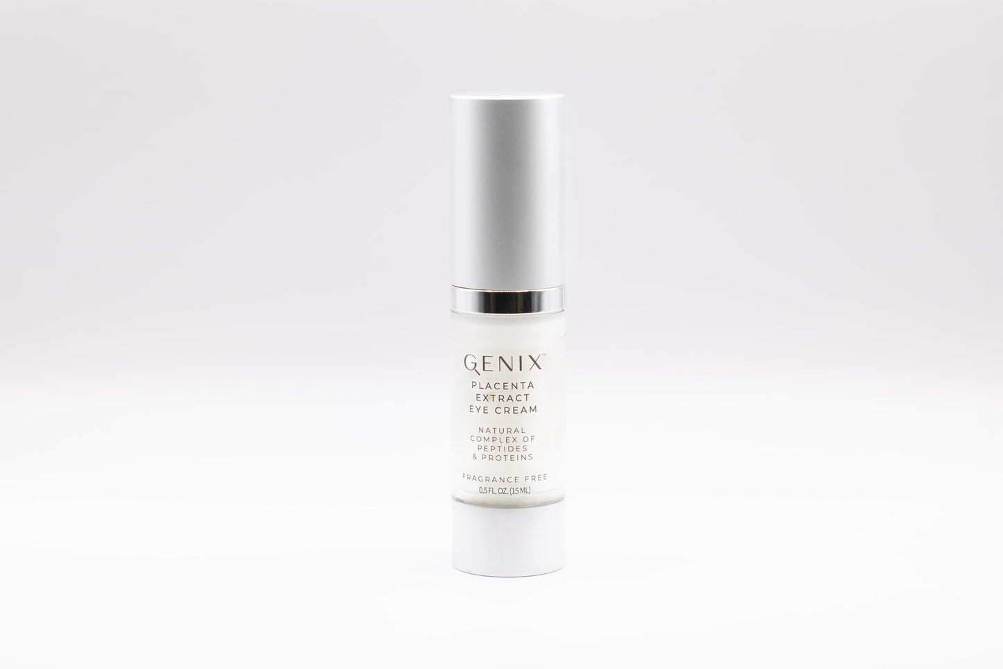 GENIX Placenta Extract Eye Cream | For Puffiness, Bags & Antiaging | Hyaluronic Acid + Caffeine + Collagen | Hydrating | Fragrance-free, cruelty-free 0.5 oz