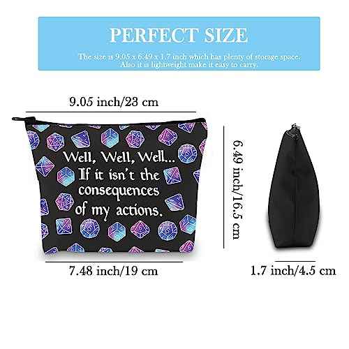 DandD Gift Role Playing Games Gift Dice Pouch DandD Accessory Pouch Bag Games Makeup Bag for RPG Gamer