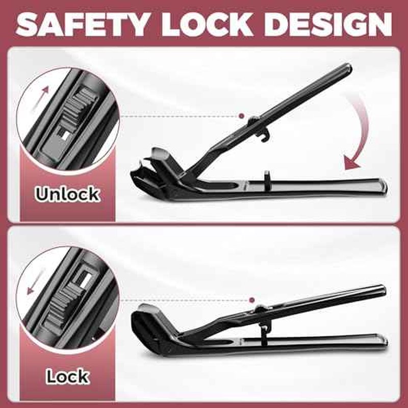 Toenail Clippers for Thick Toenails for Seniors, Large Angled Toe Nail Clippers for Men Thick Nails with Wide Jaw Opening, Heavy Duty No Splash Nail Clippers with Catcher Gifts for Men & Women